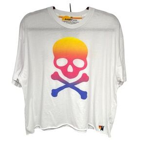 Aviator Nation x Soul Cycle Crew Neck Crop Top Athletic T Shirt Women’s XL